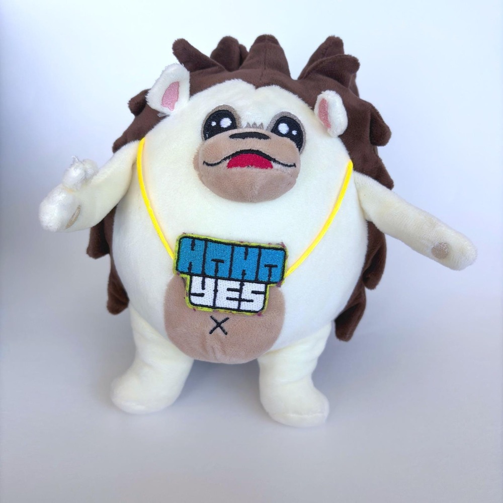 Haha Yes Meme Plush Hedgehog Creature‎ Stuffed Animal Viral Character Toy 8"